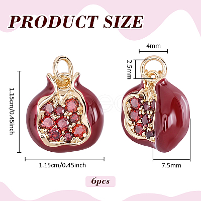 Brass Enamel Charms KK-WH0062-264-1