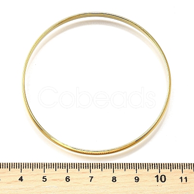 304 Stainless Steel Plain Bangles for Women BJEW-V004-02A-G-1
