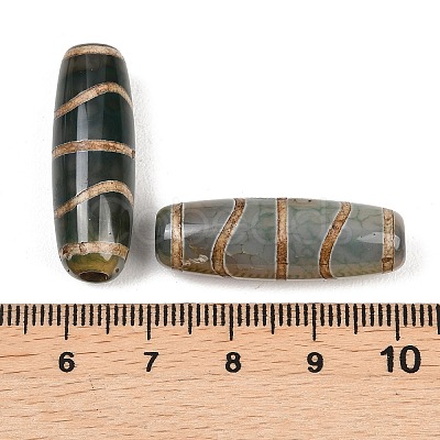Tibetan Style dZi Beads TDZI-E004-44-1