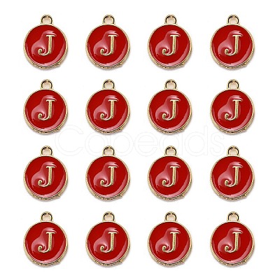 Golden Plated Alloy Enamel Charms LS-ENAM-S118-03J-1