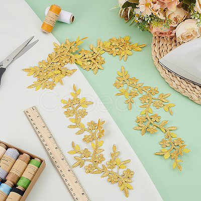 Plum Blosssom Cloth Computerized Embroidery Sew on Patches PATC-WH0021-004B-1