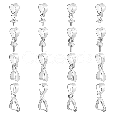 925 Sterling Silver Snap on Bails FIND-PH0021-79A-1