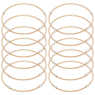 12Pcs Spring Bracelets Set BJEW-BC0001-13KCG-1
