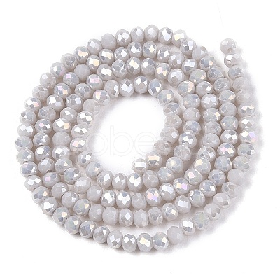 Electroplate Glass Beads Strands EGLA-A044-P2mm-B19-1