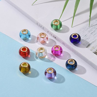 Glass European Beads GPDL-Q013-M-1