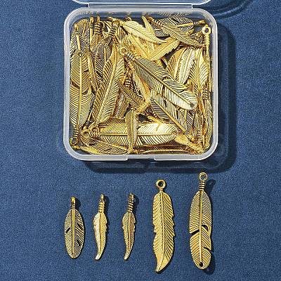 60Pcs Tibetan Style Alloy Pendants TIBEP-FS0001-20-1