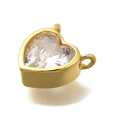 Brass Micro Pave Cubic Zirconia Pendants KK-D295-12G-1