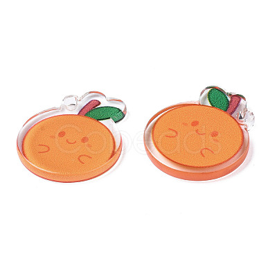 Translucent Acrylic Pendants TACR-N013-010-1