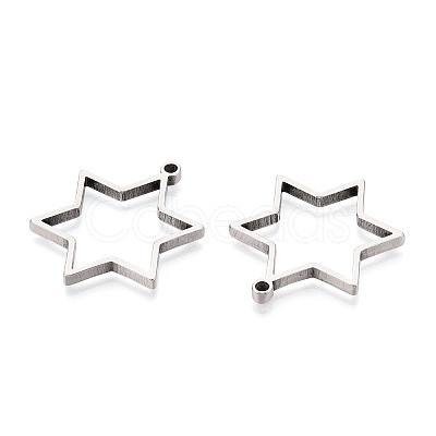 201 Stainless Steel Pendants STAS-T064-84P-02-1