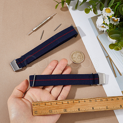 Nylon Watch Bands AJEW-WH0643-117B-1