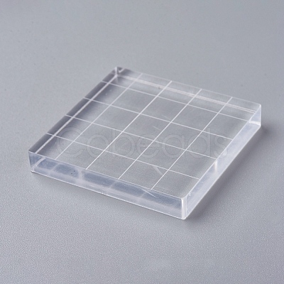 Acrylic Stamping Blocks Tools OACR-WH0003-23A-1