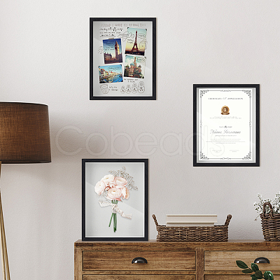 MDF Composite Wood Photo Frame Stand for Dried Flower LS-DJEW-WH0028-057A-1