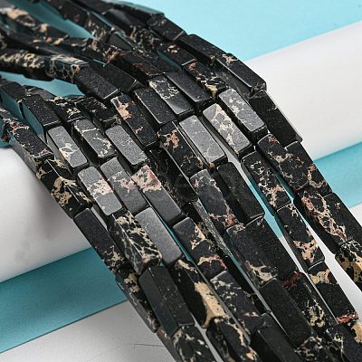 Synthetic Imperial Jasper Dyed Beads Strands G-D077-C01-03-1