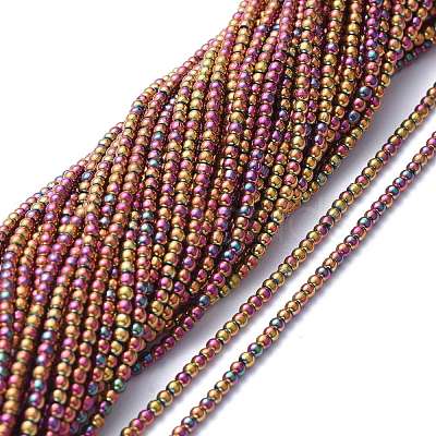 Electroplate Glass Beads Strands EGLA-K014-A-FP09-1