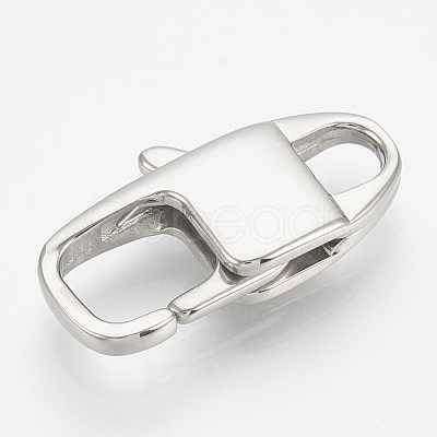 Tarnish Resistant 304 Stainless Steel Lobster Claw Clasps STAS-T033-09-1