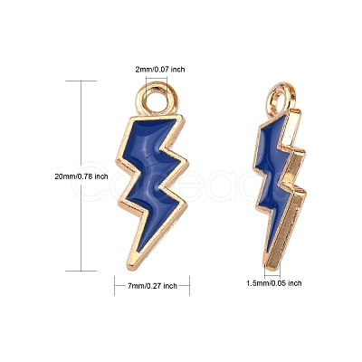 Alloy Enamel Pendants ENAM-N054-025Q-1