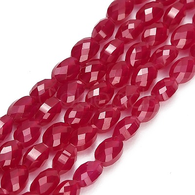 Lab Grown Red Corundum Beads Strands GG-CBAC488-01B-1