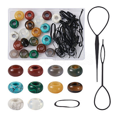 Plastic Hair Braiding Twist Styling Tool Set DIY-FW0001-31-1
