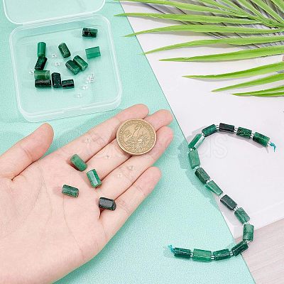 SUPERFINDINGS 2 Strands Natural Emerald Beads Strands G-FH0001-63-1