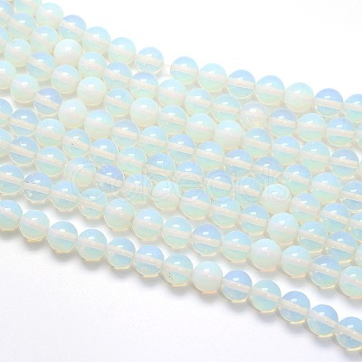 Opal Round Beads Strands G-O047-08-4mm-1