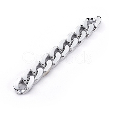 Handmade Plastic Curb Chains AJEW-JB00525-03-1