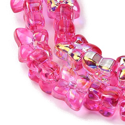 Transparent Glass Beads Strands GL-CBAAE04-02H-1