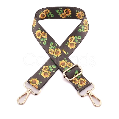 Flower Pattern Nylon Canvas Handbag Webbing Bag Straps PW-WG5C768-08-1