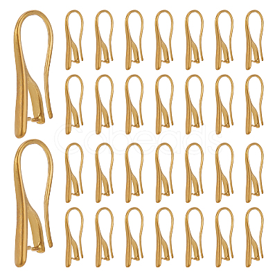 Nbeads 30Pcs Brass Earring Hooks KK-NB0003-22-1