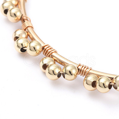 304 Stainless Steel Big Beaded Hoop Earrings EJEW-JE04162-1