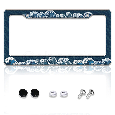 Aluminum Alloy Decoration Frame AJEW-WH0442-006-1