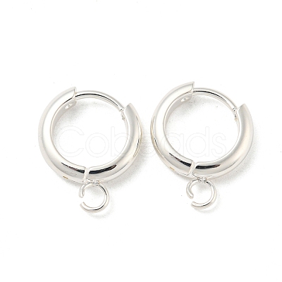 201 Stainless Steel Huggie Hoop Earring Findings STAS-P283-01Y-S-1