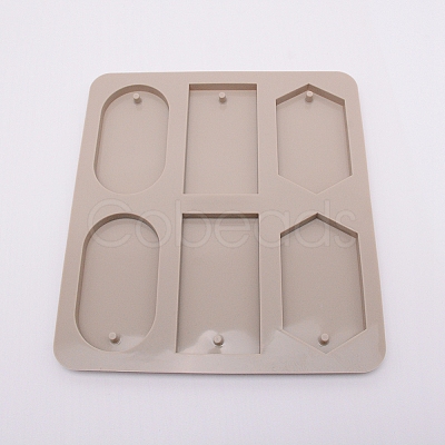 Geometric Food Grade Silicone Pendant Molds DIY-WH0176-66-1