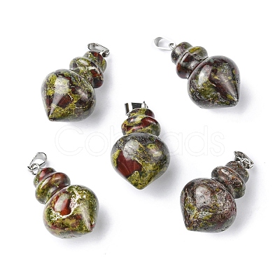 Natural & Synthetic Mixed Gemstone Pendants G-G998-C-1