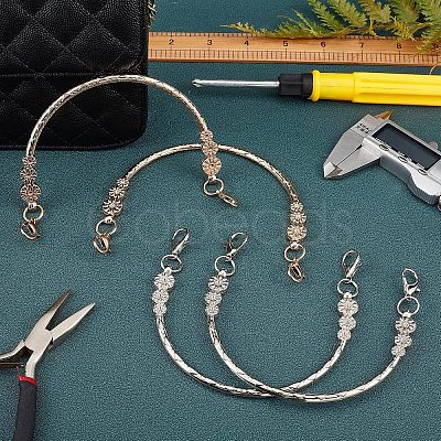 4Pcs 2 Colors Iron Bag Handle FIND-FH0001-97-1