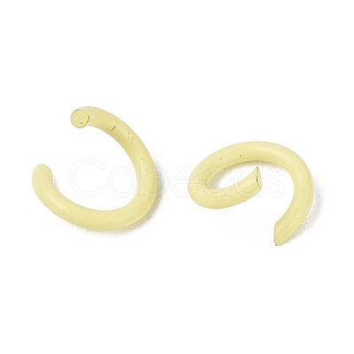 Spray Painted Iron Open Jump Rings IFIN-T017-04B-26-1