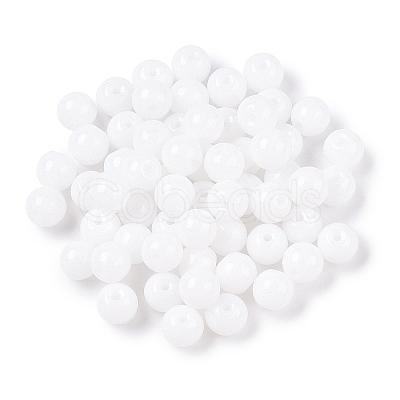 Opaque Baking Paint Glass Beads DGLA-T004-02A-1