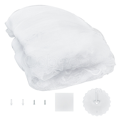Polyester Gauze Bed Mosquito Net AJEW-WH0481-206B-1
