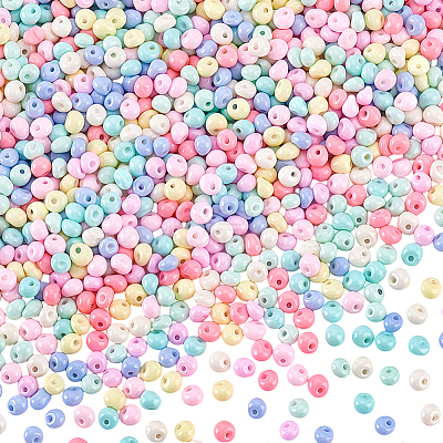 6/0 Opaque Baking Paint Glass Seed Beads SEED-PH0002-26-1
