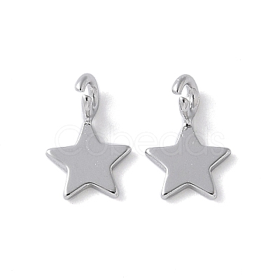 925 Sterling Silver Star Charms LS-STER-M099-04P-1