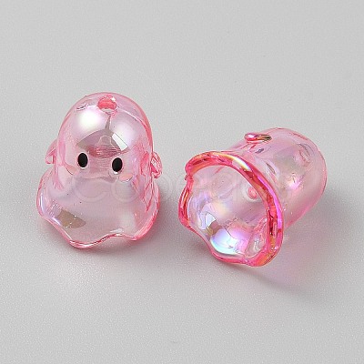 Transparent Acrylic Bead Caps TACR-WH0021-20H-1