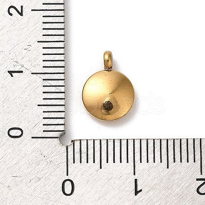 304 Stainless Steel Black Enamel Charms STAS-R009-01G-A-1