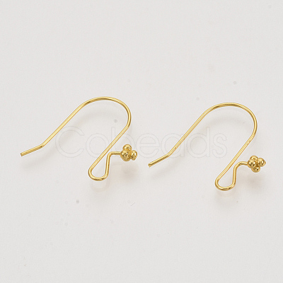 Brass Earring Hooks X-KK-N216-29-1