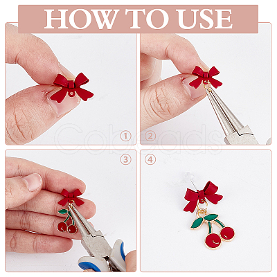 42Pcs Alloy Bowknot Stud Earring Findings EJEW-ME0001-28-1