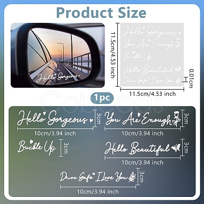 1Pc Waterproof PVC Electrostatic Stickers DIY-OC0013-20E-1