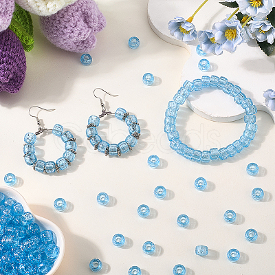 500Pcs Transparent Plastic Beads KY-SP0001-54F-1