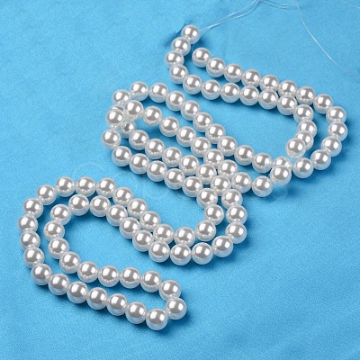 ABS Plastic Imitation Pearl Round Beads MACR-S789-10mm-01-1