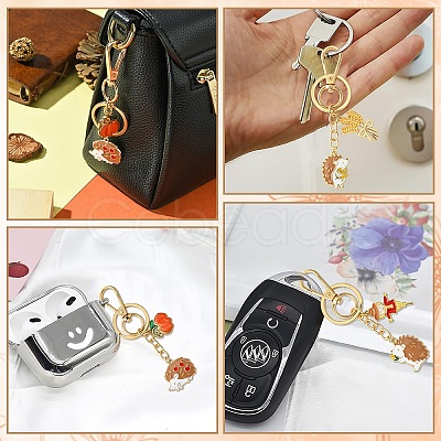 Hedgehog Alloy Enamel Keychain KEYC-YW00070-01-1
