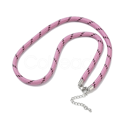 Ployester Core-Wrapped Round Cord Necklace Making LS-KK-CBACFA2-03P-24-1