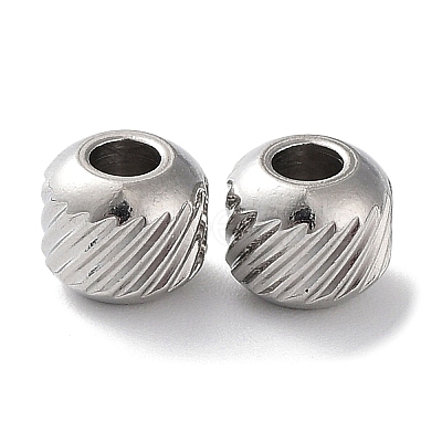 Non-Tarnish 201 Stainless Steel Spacer Beads STAS-K259-14A-P-1