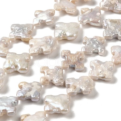 Natural Baroque Pearl Keshi Pearl Beads Strands PEAR-E016-005-1